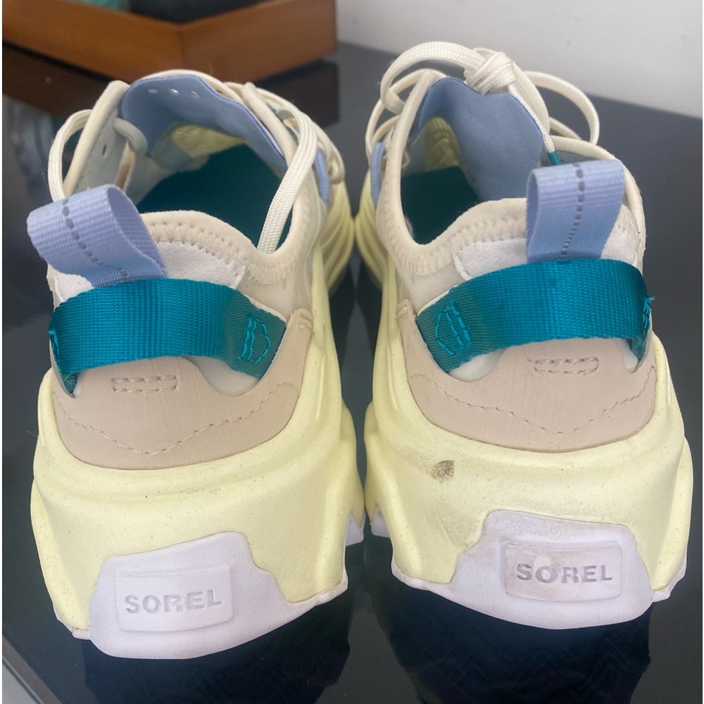 Sorel kinetic breakthru sneakers update a sporty look in fresh tones